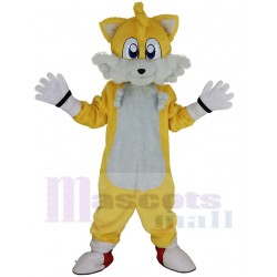 Miles Prower Tails Fox Mascot Costume from Sonic the Hedgehog Cartoon