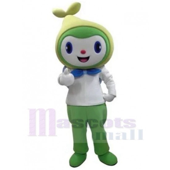 Cute Green Elf Mascot Costume Cartoon
