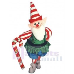 Noël drôle Elfe Costume de mascotte Dessin animé