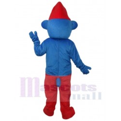 Blue and Red Boy Elf Mascot Costume Cartoon