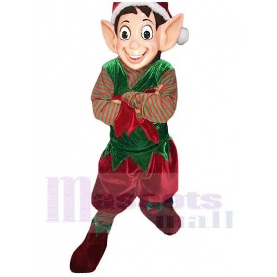Große Ohren Weihnachten Elf Maskottchen Kostüm Karikatur