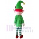 Friendly Christmas Boy Elf Mascot Costume Cartoon