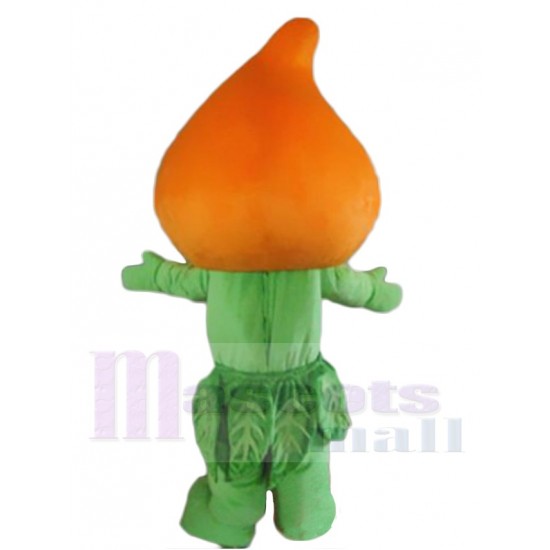 Elfo verde Duende Traje de la mascota Dibujos animados