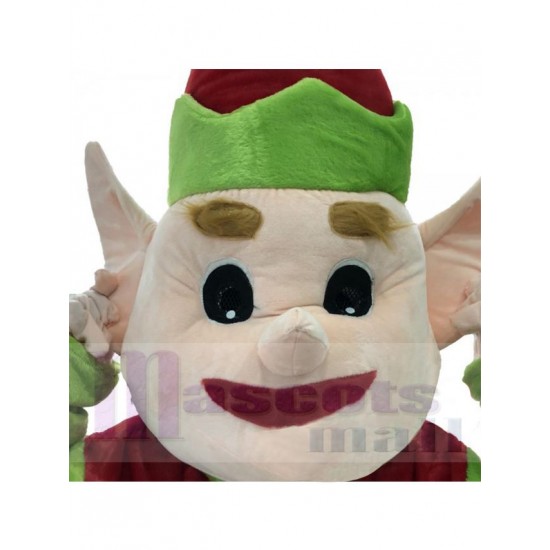Noël Halloween Elfe Costume de mascotte Dessin animé