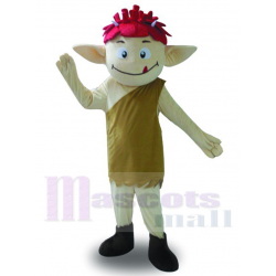 Funny Boy Elf Mascot Costume Cartoon with Pointy Ears