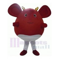 Ratón rojo Bebé Duende Traje de la mascota Dibujos animados