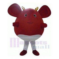 Ratón rojo Bebé Duende Traje de la mascota Dibujos animados