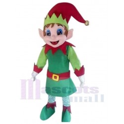 Elfo mágico Papa Noel Claus Ayudante Traje de la mascota Dibujos animados
