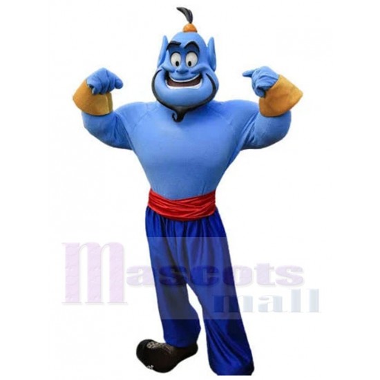 Genie Aladdin Mascot Costume Cartoon
