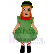 Girl Leprechaun Mascot Costume Cartoon
