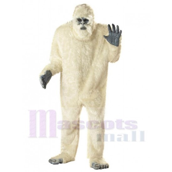 Abominable Snowman Mascot Costume Cartoon