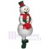 Bonhomme de neige de Noël souriant Costume de mascotte Dessin animé