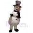 Bonhomme de neige amical Costume de mascotte Dessin animé