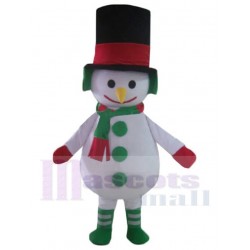 Hermosa navidad Monigote de nieve Disfraz de mascota Dibujos animados