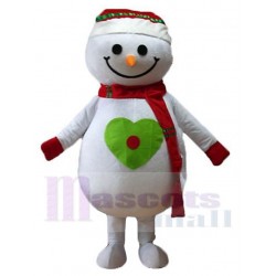 Bonhomme de neige joyeux Noël Costume de mascotte Dessin animé