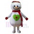 Frohe Weihnachten Schneemann Maskottchen Kostüm Karikatur