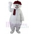 bonhomme de neige blanc Costume de mascotte Dessin animé