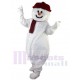 Muñeco de nieve blanco Disfraz de mascota Dibujos animados