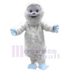 Cute Yeti Snowman Mascot Costume Cartoon