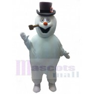 Muñeco de nieve helado de fumar Disfraz de mascota Dibujos animados