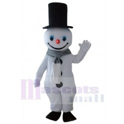 Monsieur bonhomme de neige Costume de mascotte Dessin animé
