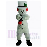 Sourire de bonhomme de neige Yeti Costume de mascotte Dessin animé