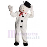 Bonhomme de neige en peluche Costume de mascotte Dessin animé