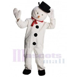 Bonhomme de neige en peluche Costume de mascotte Dessin animé