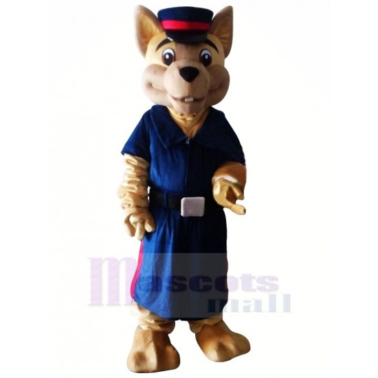 Polizeihund Maskottchen Kostüm Cartoon