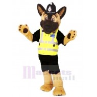 Polizeihund Maskottchen Kostüm Cartoon