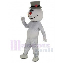 Frosty Snowman Mascot Costume Cartoon