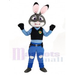Funny Judy Hopps Police Mascot Costume Zootopia Cartoon
