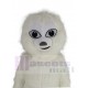 Cute White Yeti Snowman Mascot Costume Cartoon