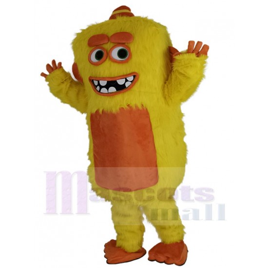 Monstruo máximo amarillo Disfraz de mascota Dibujos animados