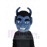 Diable bleu Démon Costume de mascotte Dessin animé