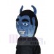 Blauer Teufel Dämon Maskottchen Kostüm Karikatur