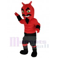 Power Muscles Devil Mascot Costume Cartoon