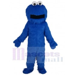 Big Mouth Blue Cookie Monster Mascot Costume Cartoon Sesame Street