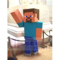 Minecraft Steve Mascot Costume Sandbox Games Role Cartoon