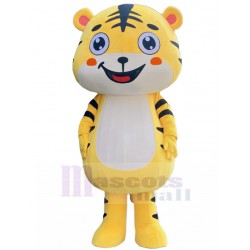 Nouveau style Jaune Tigre porte-bonheur Costume de mascotte Dessin animé