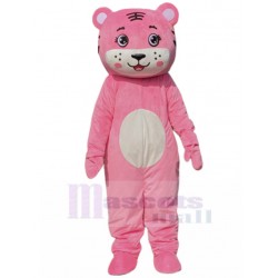 Sympathique Bébé tigre rose Costume de mascotte Dessin animé