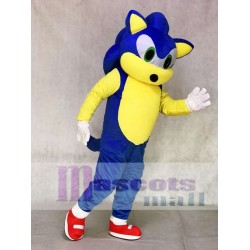 Green Eyes Blue Hedgehog Sonic Mascot Costume Cartoon