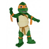 Leonardo Teenage Mutant Ninja Turtle Mascot Costume Cartoon