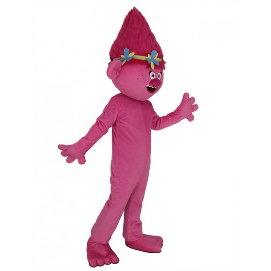 Anna Kendrick Trolls Mascot Costume Cartoon