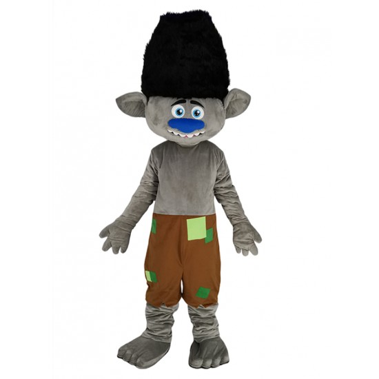 Elfe Garçon Trolls Costume de mascotte Dessin animé