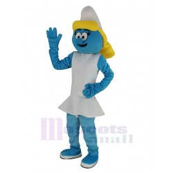 Blue Smurfs Smurfette Anime Mascot Costume Cartoon