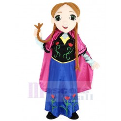 Frozen Princess Anna Mascot Costume Cartoon