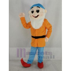 Dwarfs Mascot Costume in Orange Coat