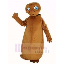 Brown E.T. Alien Mascot Costume