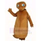 Brown E.T. Extraterrestre Traje de la mascota